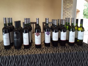 Wines at Mauricio Lorca Argentina Wine Tour