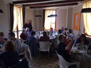 Lunch at Al Buon Padre in Vergne, near Barolo tasting the wines of Giovanni Viberti
