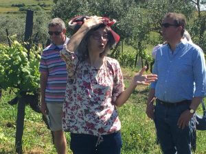 Portugal Wine Tour Sara Dionisio in full flow at Casa de Mouraz